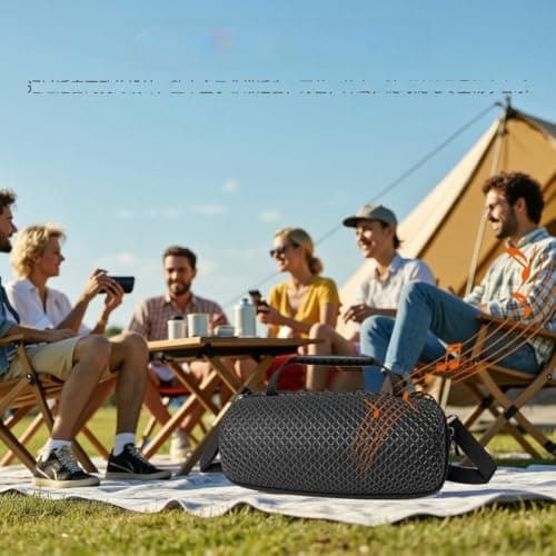 Wusvive Speaker Case for Charge 6, EVA Hard Shell, Sound Mesh Panels — view 2