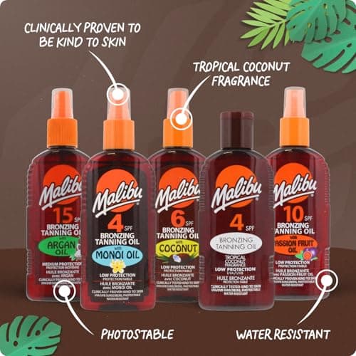 Malibu Sun SPF 4 Bronzing Tanning Oil, 100ml — view 3