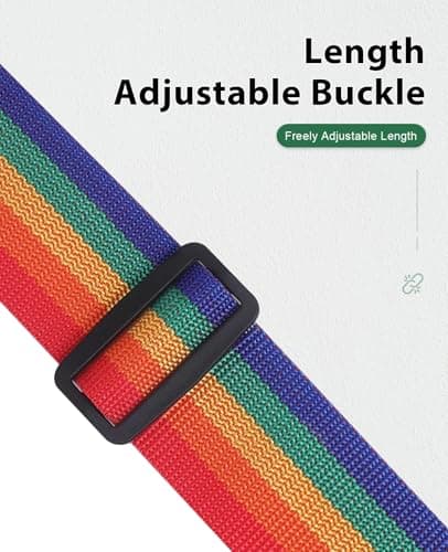 VVGAOGES Quick-Release Travel Strap with Reinforced Buckles - Lightweight Yet Strong Luggage Organizer for Frequent Flyers (Black) — view 5