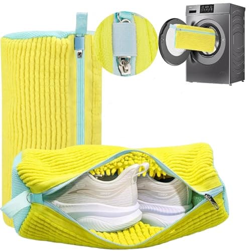 2Pcs Shoe Washing Bags for Machine-40x20cm Laundry Bag with Secure Zipper