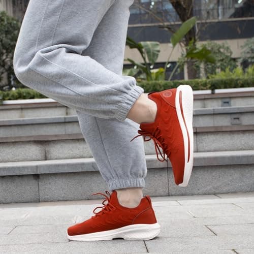 Giniros Casual Trainers Athletic Sneakers Gym Sports Shoes for Women Red 5 — view 2