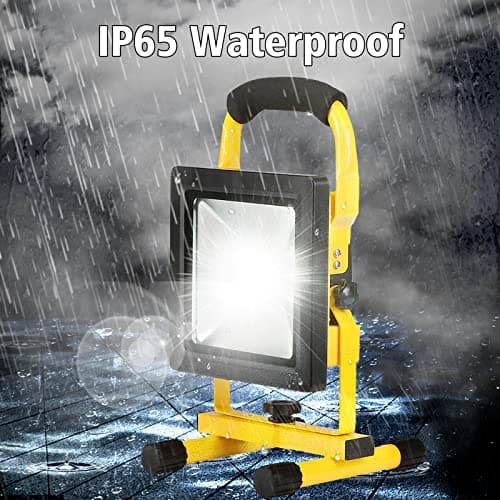 Edasion 20W LED Rechargeable Work Light 3000LM Portable Battery Floodlight — view 5