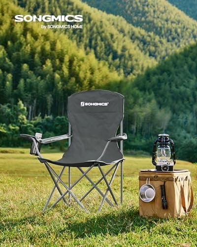 SONGMICS Set of 2 Folding Camping Chairs, Max. Load Capacity 150 kg — view 2