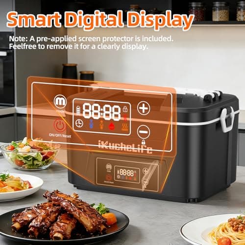 iKuchelife Cordless Heated Electric Lunch Box, 24000mAh, 1.2L Lunchbox — view 2