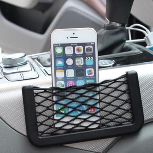 AMYXIYUAN 2Pcs Framed Stretch Mesh Net Pocket Car Storage Net Bags — view 5
