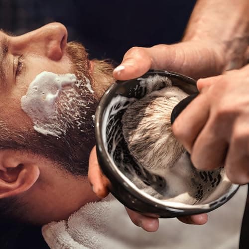 Portable Wet Shaving Setup with Nylon Bristle Brush — view 4