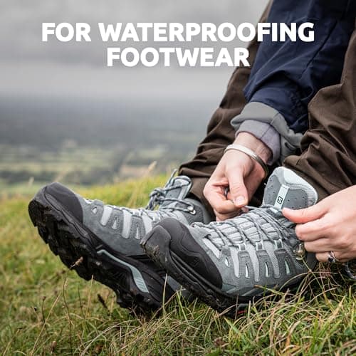 Nikwax Fabric & Leather Shoe Waterproofing Spray 300ml – Water & Stain Protector for Shoes & Boots, Restores DWR, Breathable Protection for Outdoor & Everyday Footwear — view 2