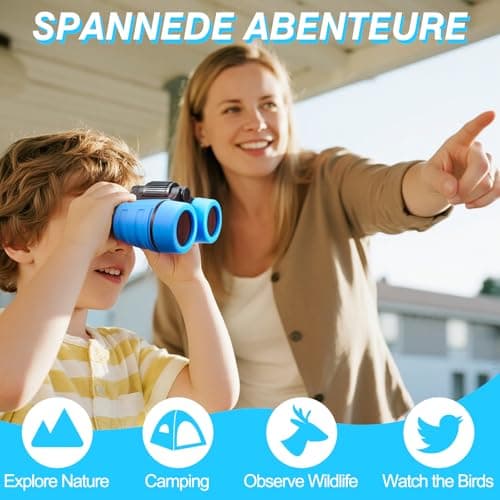 Toys for 3-8 Year Old Boys Blue Binoculars for Kids Age 4 5 6 7 Kids Binoculars Toys Gifts for Boys Children Birthday Present Age 3 4 5 6 7 8 — view 4