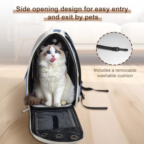 YooxArmor Cat Carrier Backpack for Cats Small Dogs Up to 17 lbs — view 6