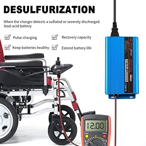 MOUDENSKAY 24V 5A Mobility Scooter Charger,Smart Automatic Battery Charger — view 4