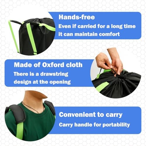 NZWBSHSSP Car Seat Travel Bag for Airplane Gate Check - Universal Large Waterproof Baby Car Seat Bag with Shoulder Strap & Storage Pouch for Infant Child Seats Baby Travel Essentials — view 5