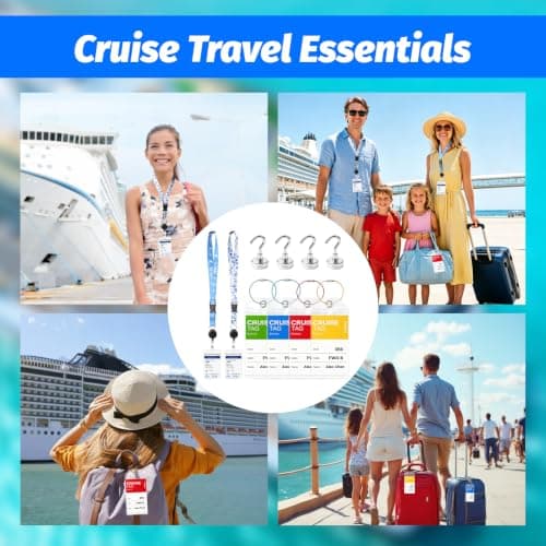 18Pcs Cruise Luggage Tag Holder, Cruise Essentials for All Lines — view 6