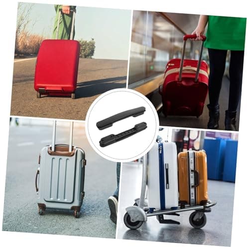 SHERCHPRY 2Pcs Plastic Luggage Arch Bridge Handle Replacement, Black — view 3
