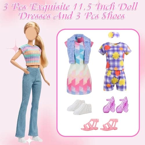 28Pcs Doll Clothes Travel Camping Tent Set, 11.5 Inch Dolls Accessories with Doll Tent Sleep Bag Clothes Picnic Mat Pet Supplies Travel Goods Pet Dog Eye Mask Shoes for Kids — view 5