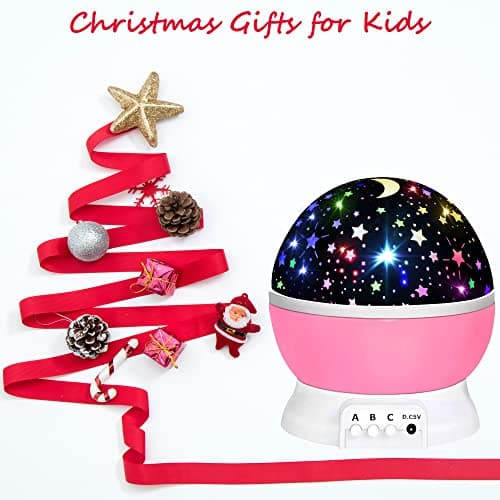 Girls Toys 3-10 Year Old,Night Light Projector for Kids Star Projector Sensory Lights 3-10 Year Old Girl Gifts Christmas Stocking Fillers Gifts Birthday Presents for 3-10 Year Old Kids — view 6