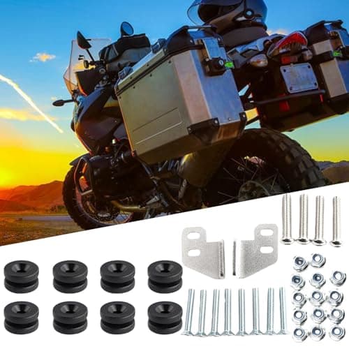 Motorcycle Tail Bag Mounting Kit - Stainless Steel Side Box Brackets, Travel Luggage Mount | Secure and Easy-to-Install Motorcycle Storage Solution, Heavy-Duty Mounting System for Adventure Riders — view 2