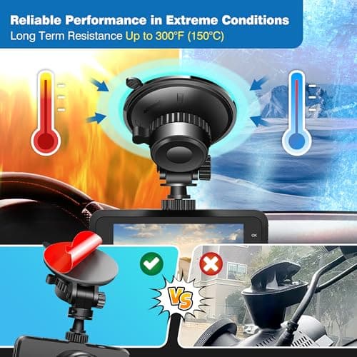 Dash Cam Mount Adhesive Pads – 8-Pack 56mm Round Double-Sided Pads Made with 3M VHB – Heat-Resistant Tape for Windscreen, Dashboard, GPS & Camera Holders – Includes 4 Adhesion Promoters — view 4