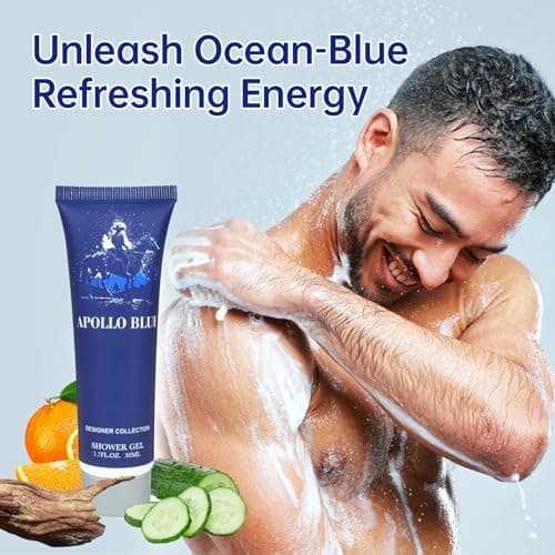 Men’s Luxury Skincare & Perfume Gift Set, Includes Mens Aftershave Balm, Perfume, Showel Gel, Fresh Melon & Sage Notes, Men’s Travel Face Care & Fragrance Kit, Gifts for Men — view 6