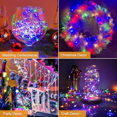 btfarm 3 Pack 3 Modes Fairy Lights Battery Operated, 2M 20 LED String Light — view 5
