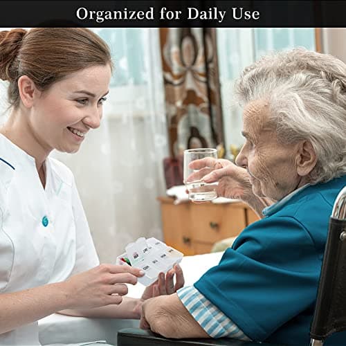 Serfeymi Weekly Pill Box Organiser Tablet Medicine Organiser Box - 3 Pack — view 6