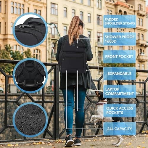 Cabin Pro 'Stride' 45x36x20 cm easyJet Cabin Bag Underseat Backpack for Travelling TSA Approved Lock Expandable Backpack - Carry On Luggage For easyJet, Ryanair, BA, Jet2 & Many More! — view 2