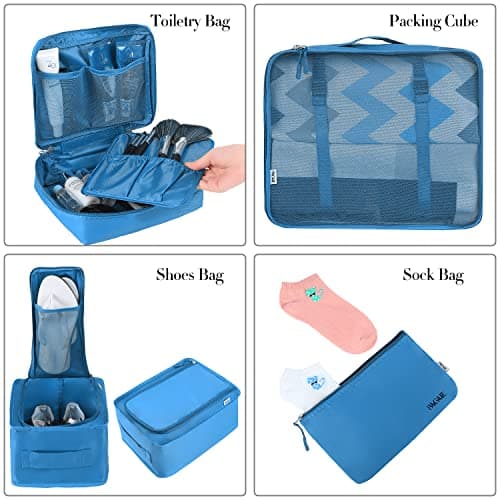 BAGAIL Packing Cubes for Suitcase 8 Set, Lightweight Luggage Packing Organizers Packing Cubes for Travel Accessories — view 3