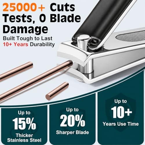 Nail Clippers Set, Fingernail and Toenail Clipper Cutters Trimmers Kit — view 5