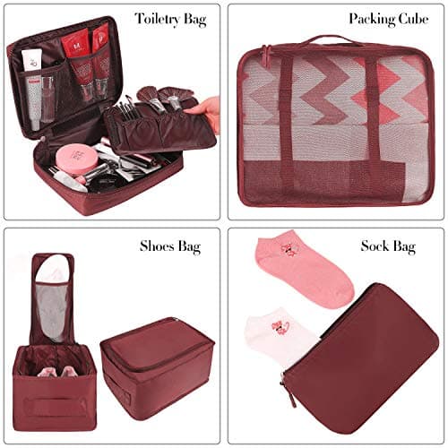 BAGAIL Packing Cubes for Suitcase 8 Set, Lightweight Luggage Packing Organizers Packing Cubes for Travel Accessories — view 3