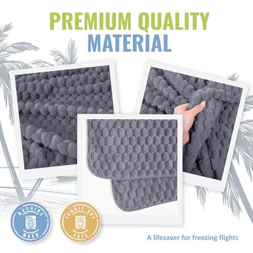 BOACAY Packable Travel Blanket for Aeroplane, Car - Compact Office Blanket - Portable Pillow for Adults, Children with Case, Luggage Sleeve, Backpack Clip — view 5