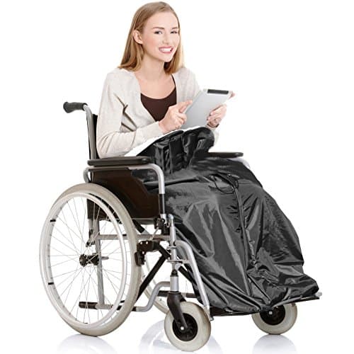 Wheelchair Cozy WRAP Waterproof Water Resistant Fleece Blanket Throw Travel CAR Lined Cosy Leg Cover — view 2