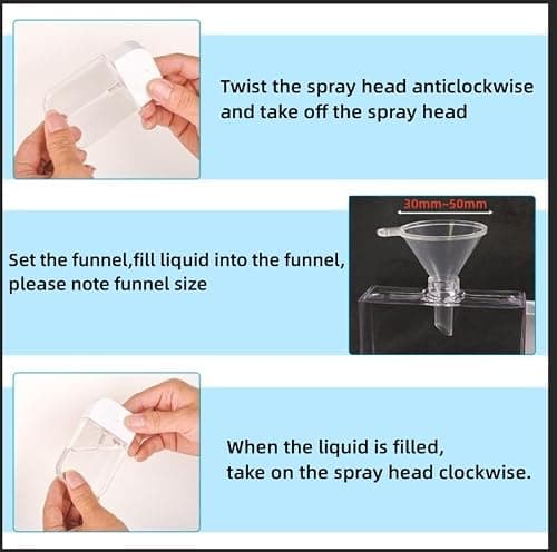 IQMLQV Hand Sanitiser Spray with Clip,Keyring Clip on Spray Bottle,Credit Card Mist Bottles Travel Size Pocket Slim Design 1.69 fl OZ (50ml) — view 6