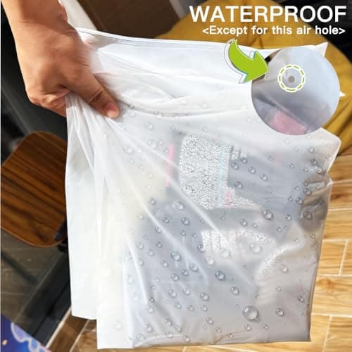 Zip Lock Bags, 20Pcs 40x30cm Clothes Bags, Hospital Bag Organiser Pouches — view 4