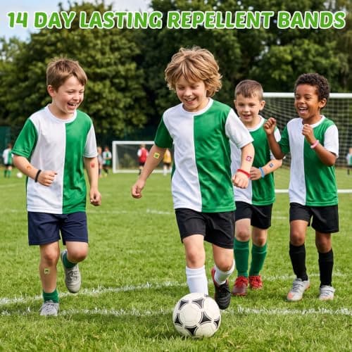 Mosquito Repellent Bracelet 12 Pcs, DEET-Free Insect Repellent Bands Kids — view 5