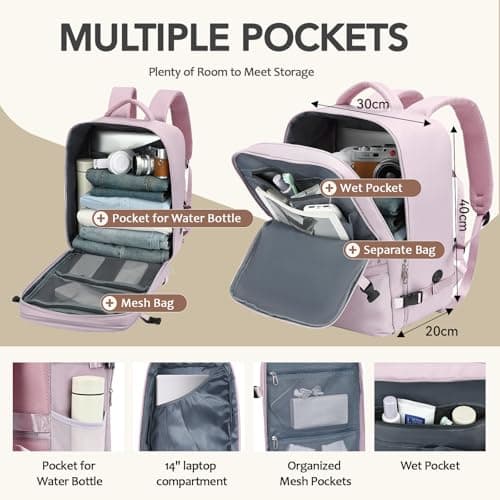Xkdoai for Ryanair Cabin Bags 40x30x20, Travel Backpack Womens — view 5