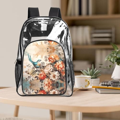 WZYCWB hummingbird Patterned backpack set (lunch bag and pencil case) | Perfect for school, work, business trips, and travel. — view 6