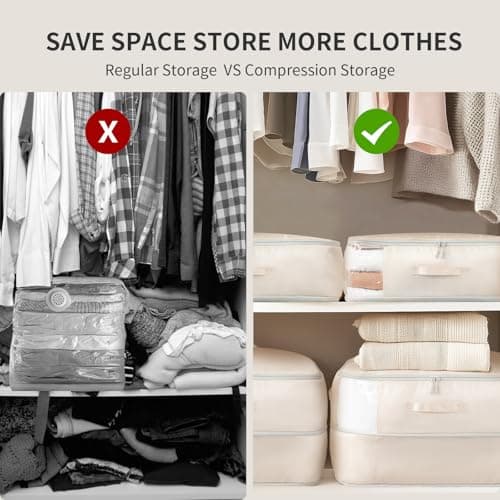 DIMJ Space-Saving Compression Storage Bags - 2 Pack Duvet Storage Organiser — view 4