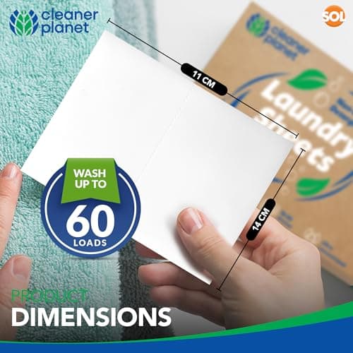 SOL 30pk Laundry Sheets - 60 Loads Unscented - Washing Sheets Detergent — view 2