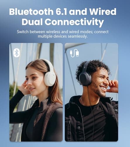 Edifier W820NB Plus Gen 2 Over-Ear Noise Cancelling Headphones, Ivory — view 4