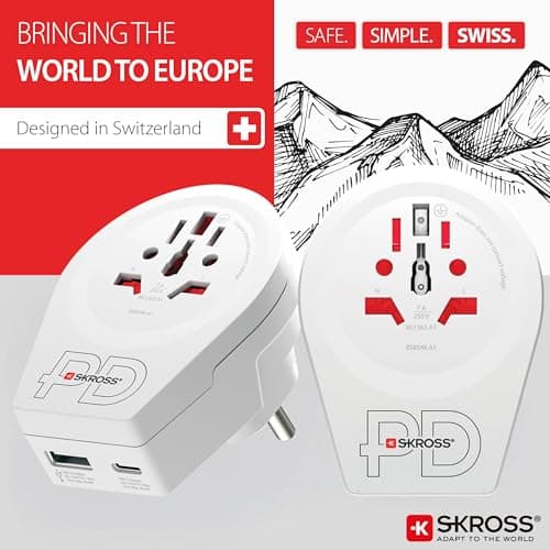 SKROSS World to Europe USB AC20PD Travel Adapter — view 2