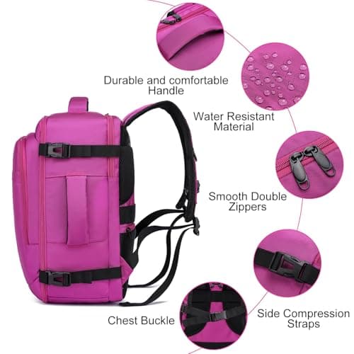 ENZOSUM Ryanair Cabin Bags 40x30x20 Travel Backpack Womens — view 5