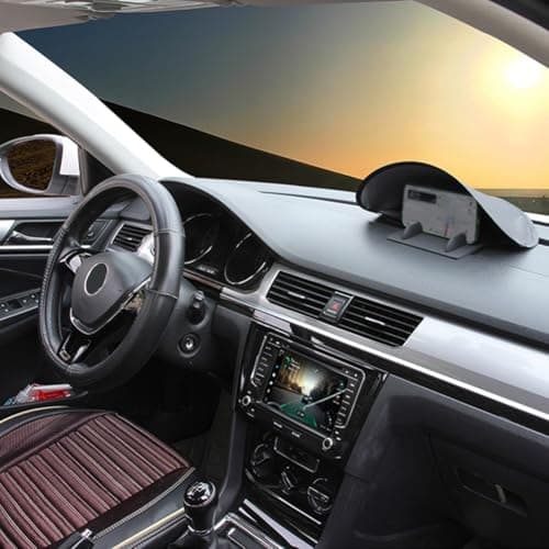 HEIBTENY Car Phone Mount Sunshade Visor Clip for Dashboard with Metal Frame and Fabric Cover Compatible with Most Smartphones — view 6