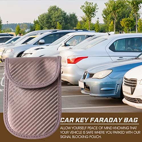 KF-Premium Faraday Pouch for Car Keys, RFID/NFC Signal Blocker Pouch, Brown — view 6