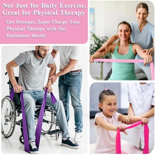 Resistance Bands Set 3 Levels Skin-Friendly 1.5m — view 5