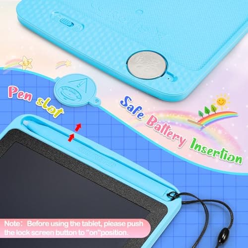 Party Bag Fillers for Kids, 12-Pack 6.5 Inch Lcd Drawing Tablet for Kid Drawing Pad for Kids Toys for Boys Girls 3-8 Party Bag Fillers Toddler Toy 3-8 year old Boy Girl Gift Pass The Parcel Prizes — view 3