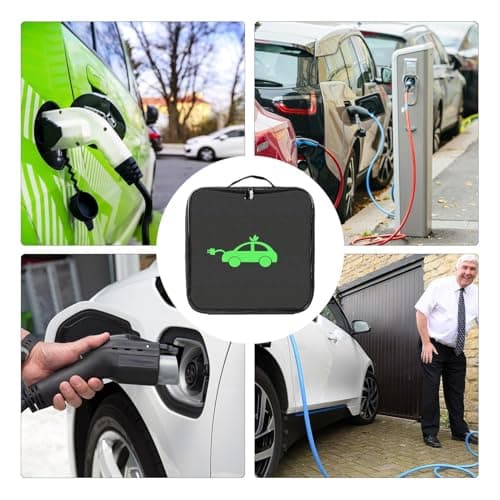 EV Cable Bag – Waterproof Oxford 60cm Storage Case, Large Capacity Organizer, Electric Car Charger Cable Carry Bag for Safe Transport | Home Garage Travel Use Accessories — view 4