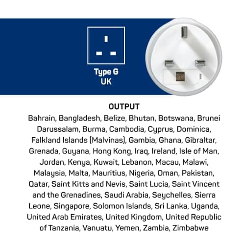 Go Travel Australia/China to UK Plug Adapter, Earthed, Compact — view 6