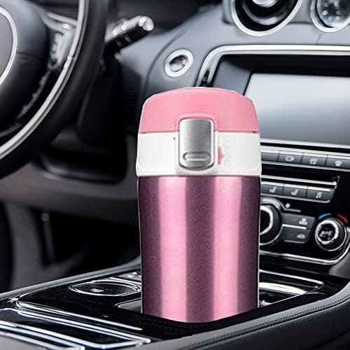 FAPPEN Double Walled Vacuum Flask Thermo, 500ml Stainless Steel Insulated Water Bottle, Flask for Hot and Cold Drinks, Travel Coffee Mug, Sports Water Bottle, Drinks Cup (Pink) — view 6
