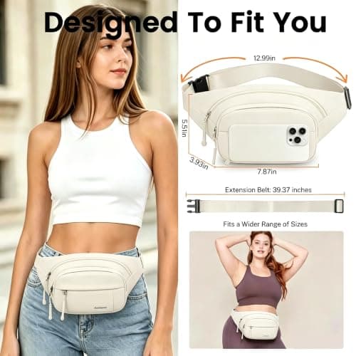 Bumbag for Women,Bum Bag Fanny Pack,Waterproof Waist Bag — view 2