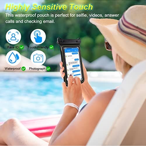 MR.LUYU Floating Waterproof Phone Pouch, IPX8 Dry Bag Case Up to 6.7" — view 5