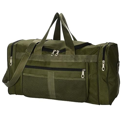Holdfiturn Sports Duffle Bag Sports Gym Bag for Women Men Waterproof Large 40L Collapsible Training Sports with Shoulder Strap Holdall Overnight Weekend Travel Bag for Gym Travel Swimming Green